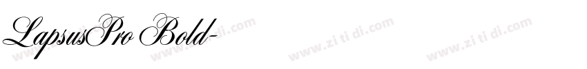 LapsusPro Bold字体转换